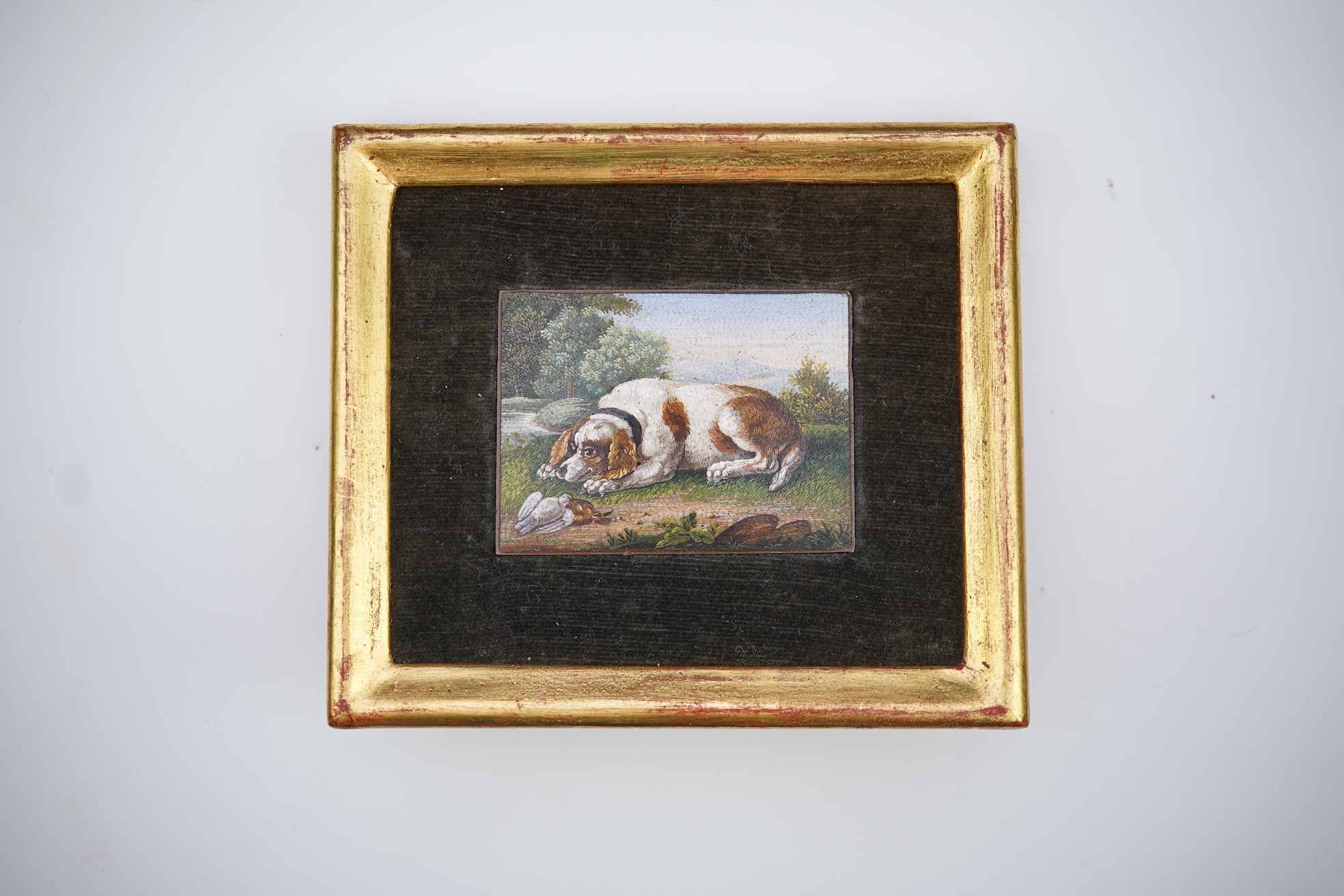 A fine Italian micro-mosaic plaque, Rome, mid 19th century